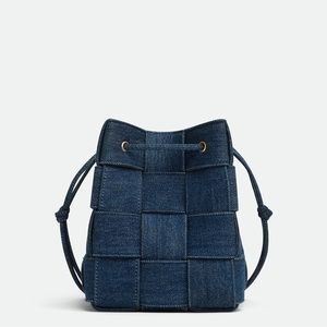 Bottega denim cassette bucket